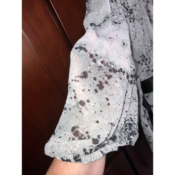 Lane Bryant Black and White Splatter Pattern Blouse 22/24! - Picture 6 of 6